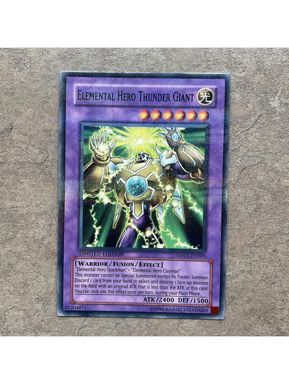 Yu-Gi-Oh! TCG Elemental Hero Thunder Giant Mattel Action Figure Series 1...